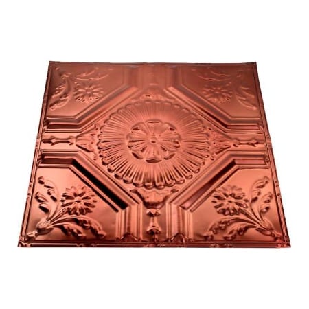 Acoustic Ceiling Products Great Lakes Tin Rochester 2' X 2' Nail-up Tin Ceiling Tile in Vintage Bronze - T58-09